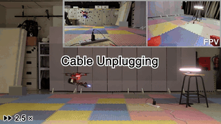 QuadHand cable unplugging demonstration